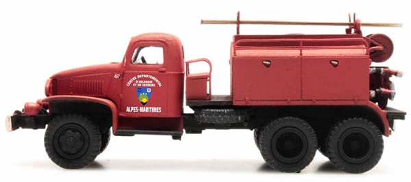 REE Modeles CB-078 - GMC C.C.F.L Tank Truck for Forest Fire Froger Steel Cabin ALPES-MARITIMES
